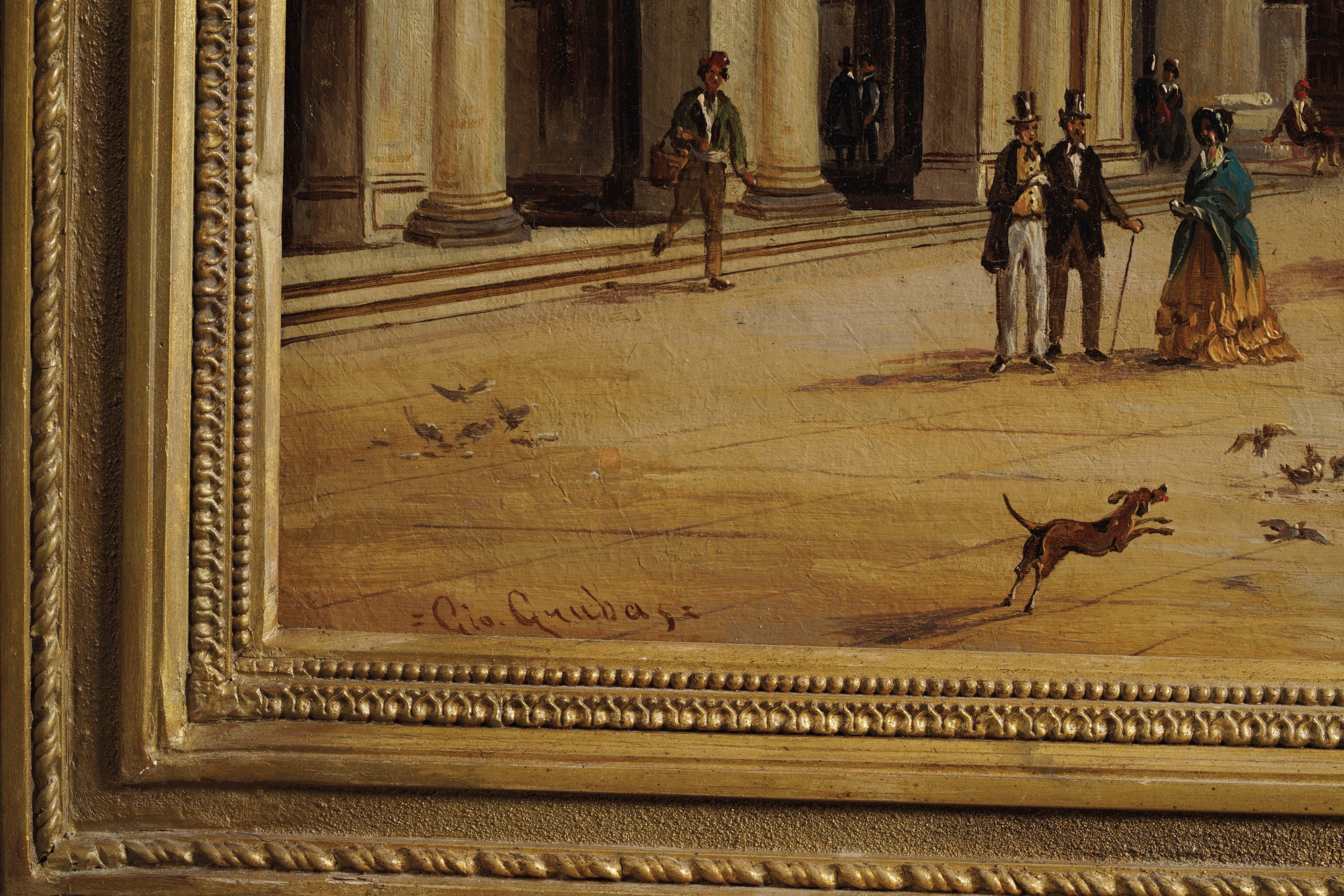 Giovanni Grubacs - Venezia, Veduta del Molo con la Libreria e Palazzo Ducale