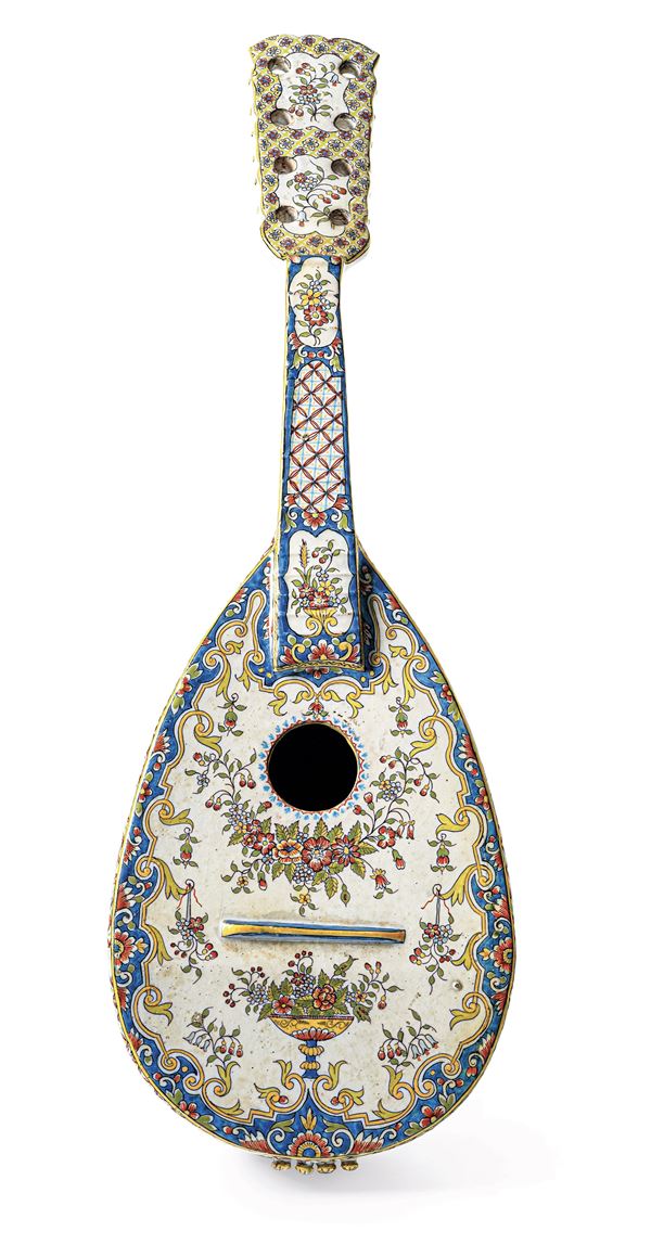 Mandolino Francia, Desvres (Pas-de-Calais), Manifattura Fourmaintreaux Frères, inizio del XX secolo 