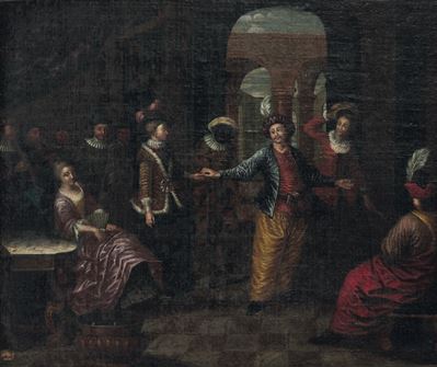 Interno con Maschere Veneziane