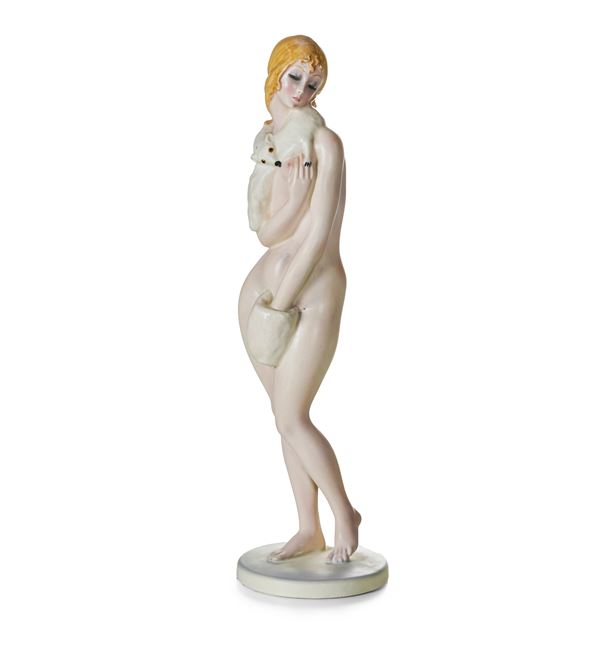 Lenci, Torino 1933 Nudino con pelliccia