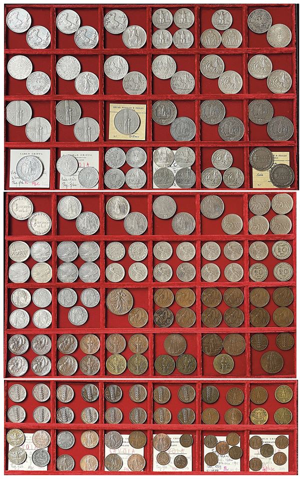 REGNO D’ITALIA. VITTORIO EMANUELE III DI SAVOIA, 1900-1946. Lotto di circa 180 monete.