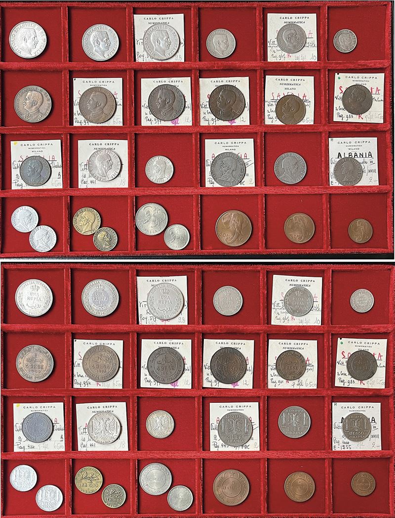 COLONIE DI SOMALIA E ALBANIA. Lotto di 27 monete.  - Auction Numismatics - Cambi Casa d'Aste