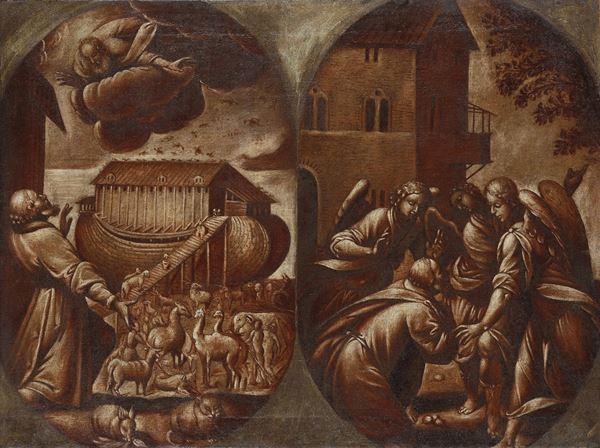 Scuola lombarda del XVII secolo Episodi tratti dal Vecchio Testamento