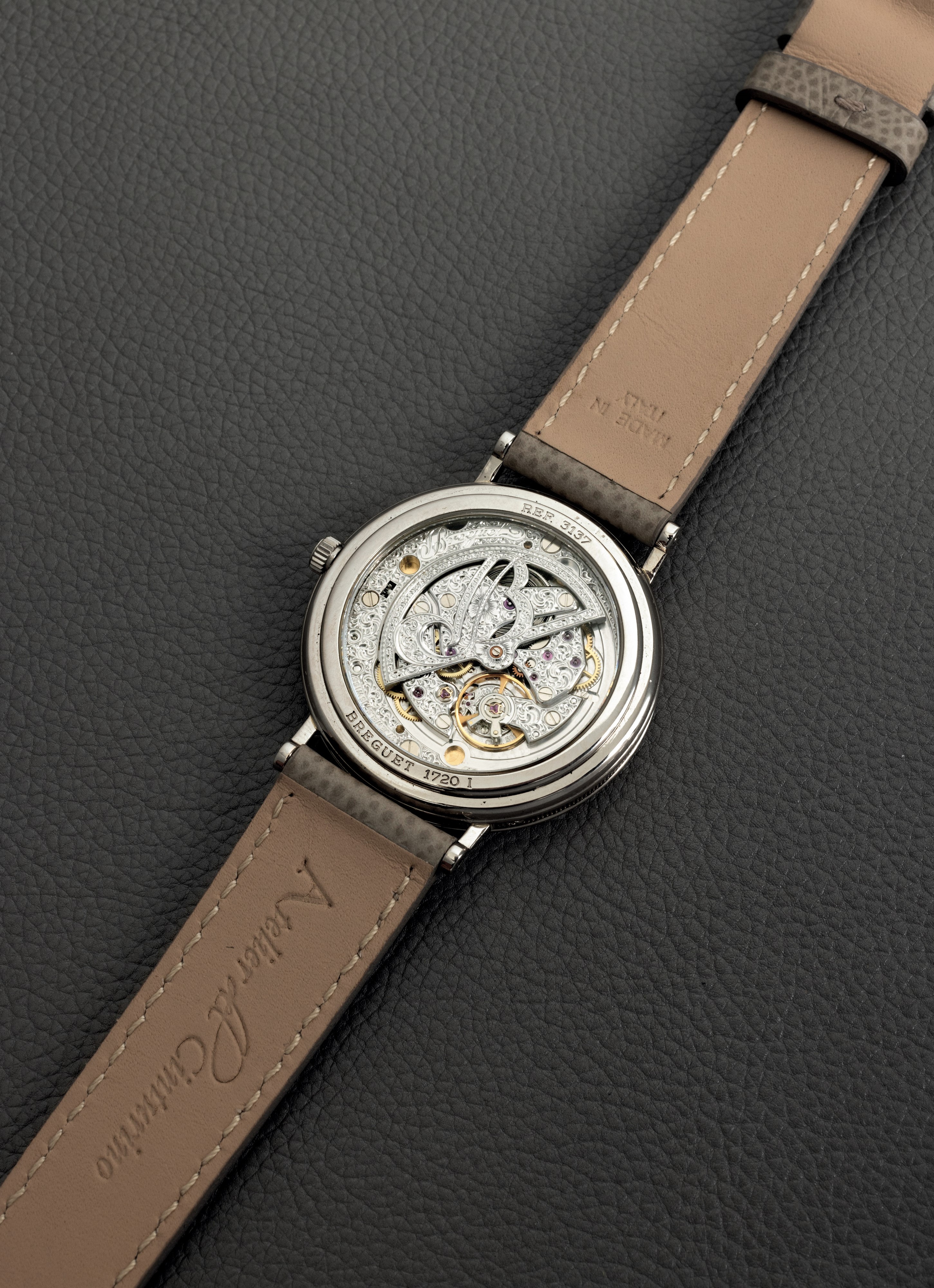 Breguet - Classique Ref 3137 in Oro Bianco 18k con Riserva di Carica, Fasi Lunari e Indicazione d...