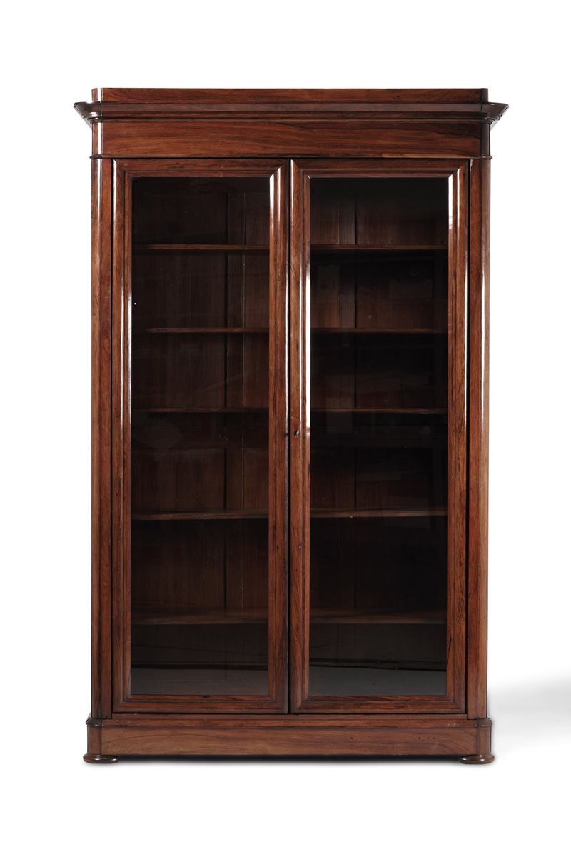 Vetrina lastronata a due ante. XIX-XX secolo  - Auction Fabio Fazio, furniture and memories of a country house - Cambi Casa d'Aste