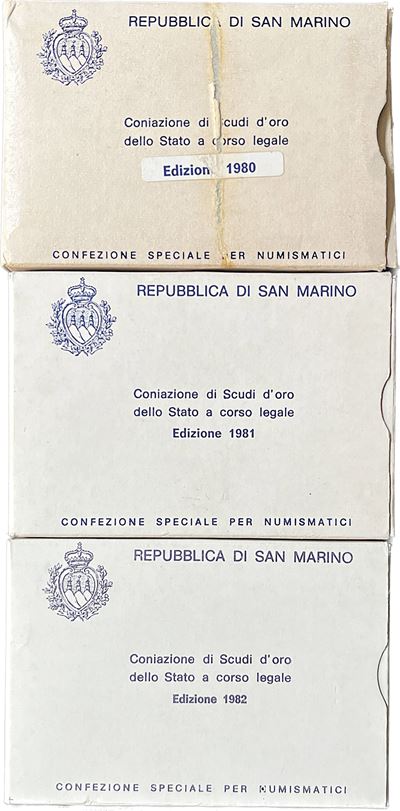 San Marino. Lotto di Tre Astucci.