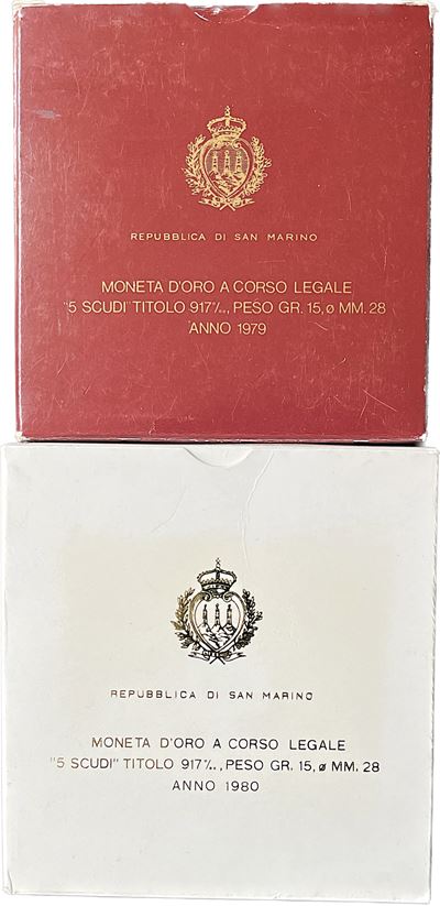 San Marino. Lotto di Due Astucci.