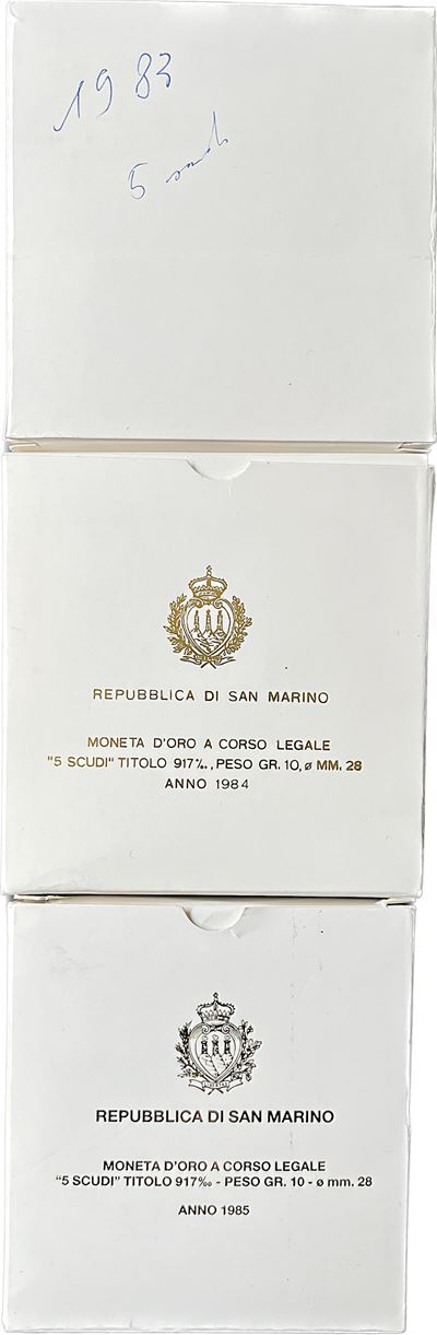 San Marino. Lotto di Tre Astucci.