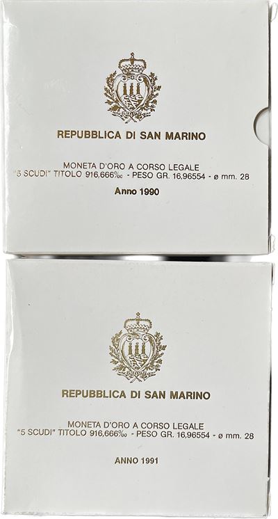 San Marino. Lotto di Due Astucci.