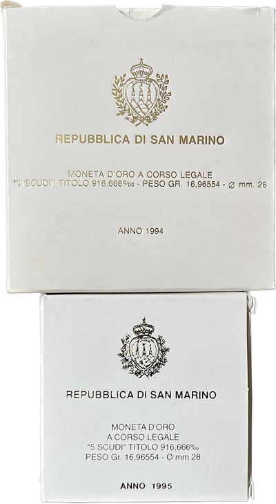 San Marino. Lotto di Due Astucci.