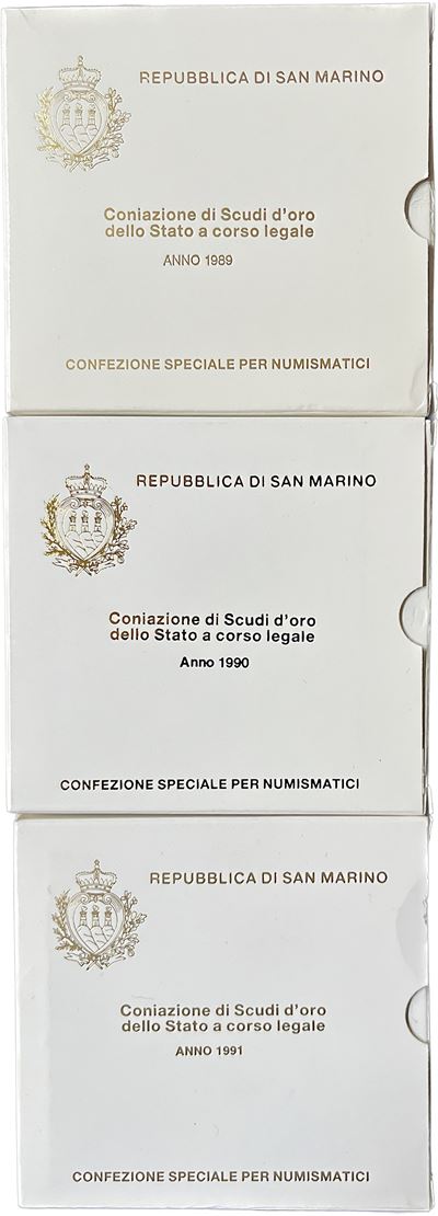 San Marino. Lotto di Tre Astucci.