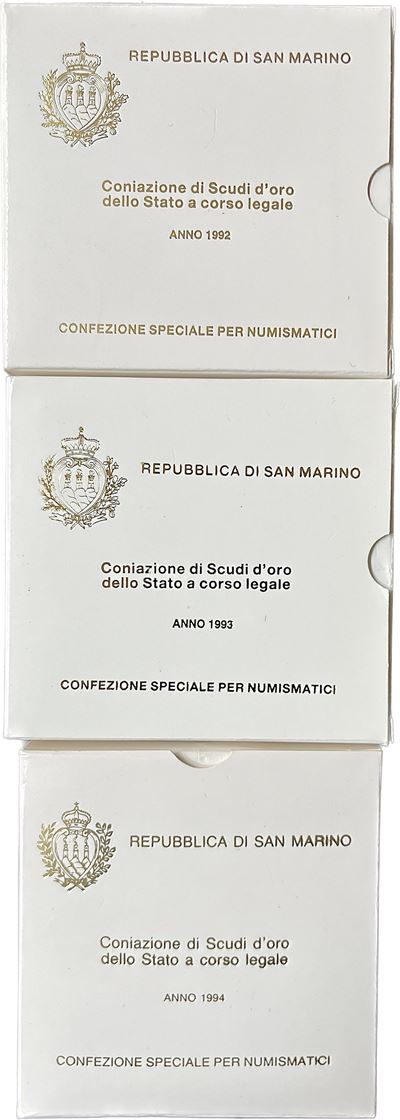 San Marino. Lotto di Tre Astucci.