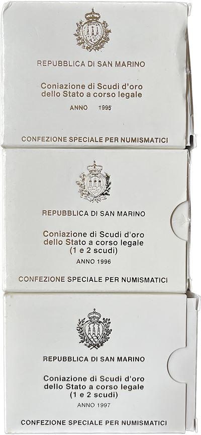 San Marino. Lotto di Tre Astucci.