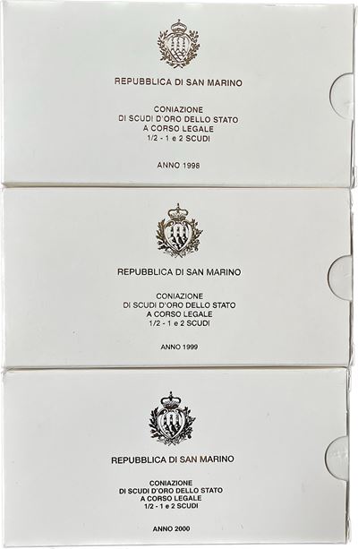 San Marino. Lotto di Tre Astucci.