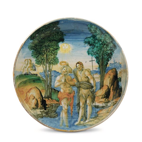 Coppa Urbino, Francesco Durantino (attr.), nella bottega di Guido di Merlino, 1545 circa 