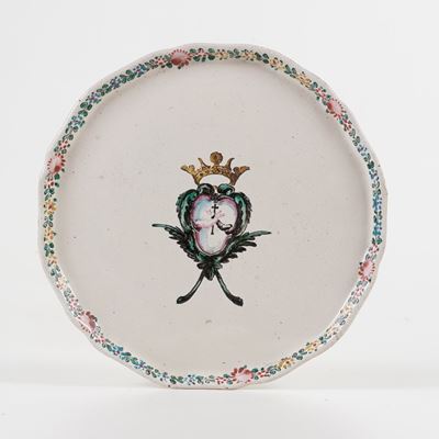 Sottocoppa.savona, Manifattura Boselli, 1780-1785 Circa.