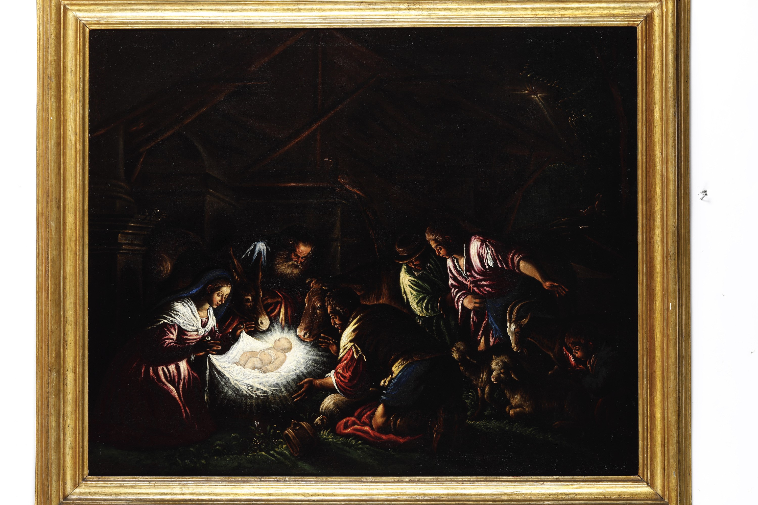 Leandro da Ponte Detto Leandro Bassano - Adorazione dei pastori, olio su tela
