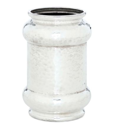 Gilberto Cappa, Vaso a balaustro (Maison Federico Buccellati), argento fuso sagomato e martellato