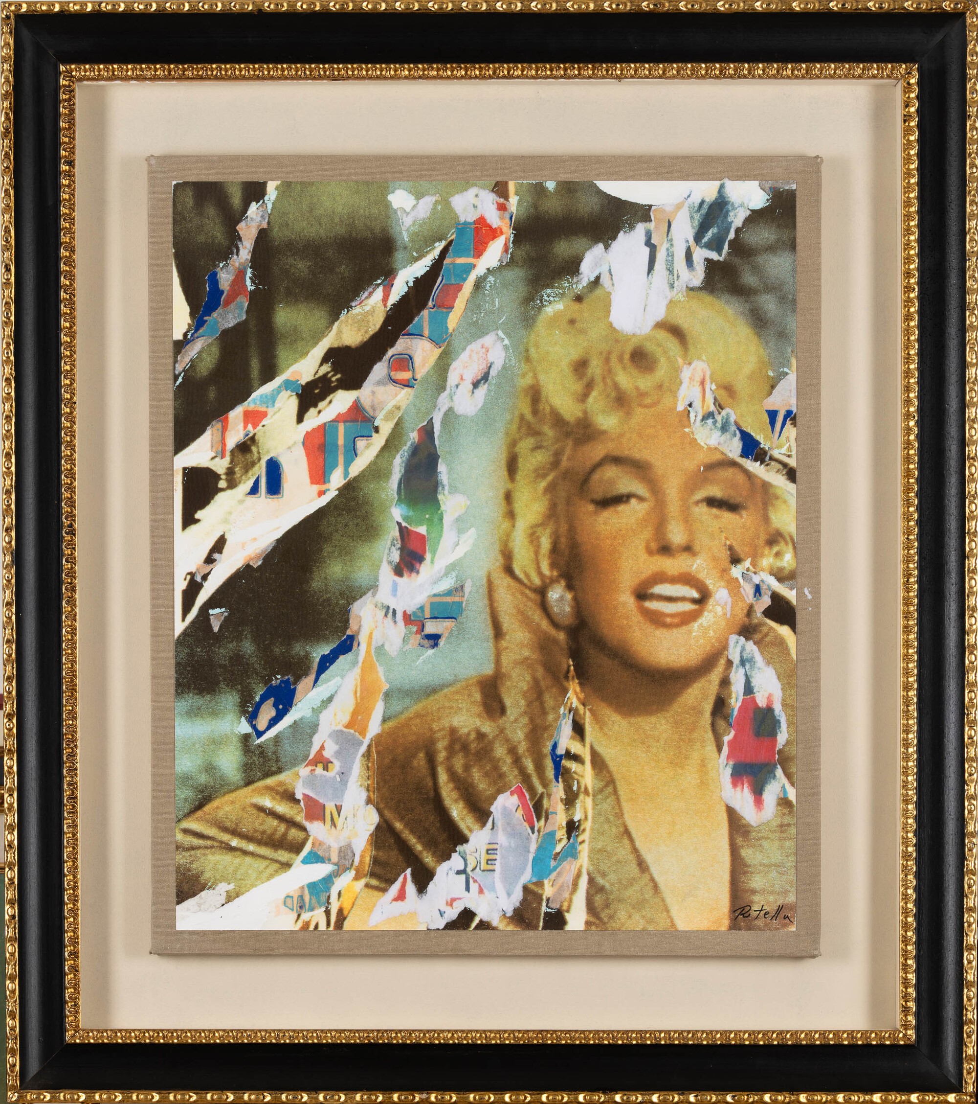 Mimmo Rotella - Senza Titolo - Marilyn