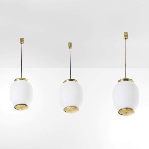 Tre lampade a sospensione