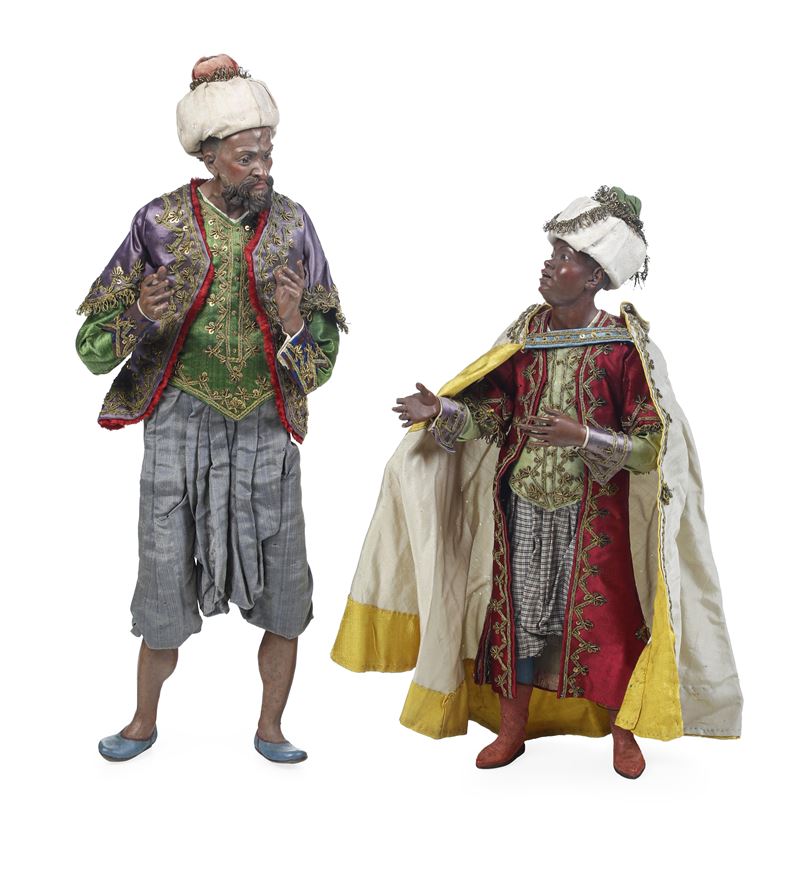 Due figure da presepe. Napoli XVIII secolo  - Asta Dimore Italiane - Cambi Casa d'Aste