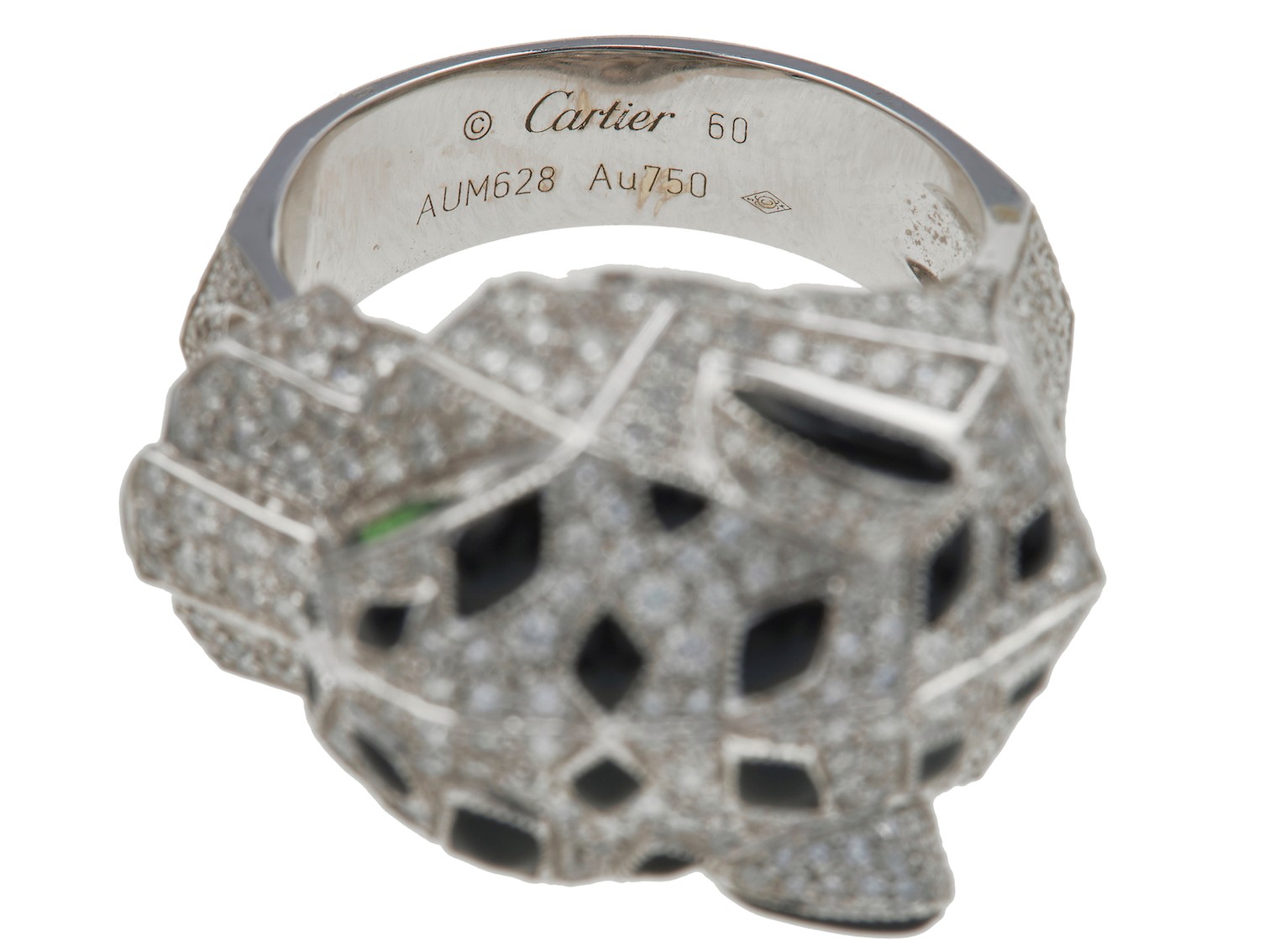 Cartier, Anello “Panthère” con diamanti, onice e smeraldi