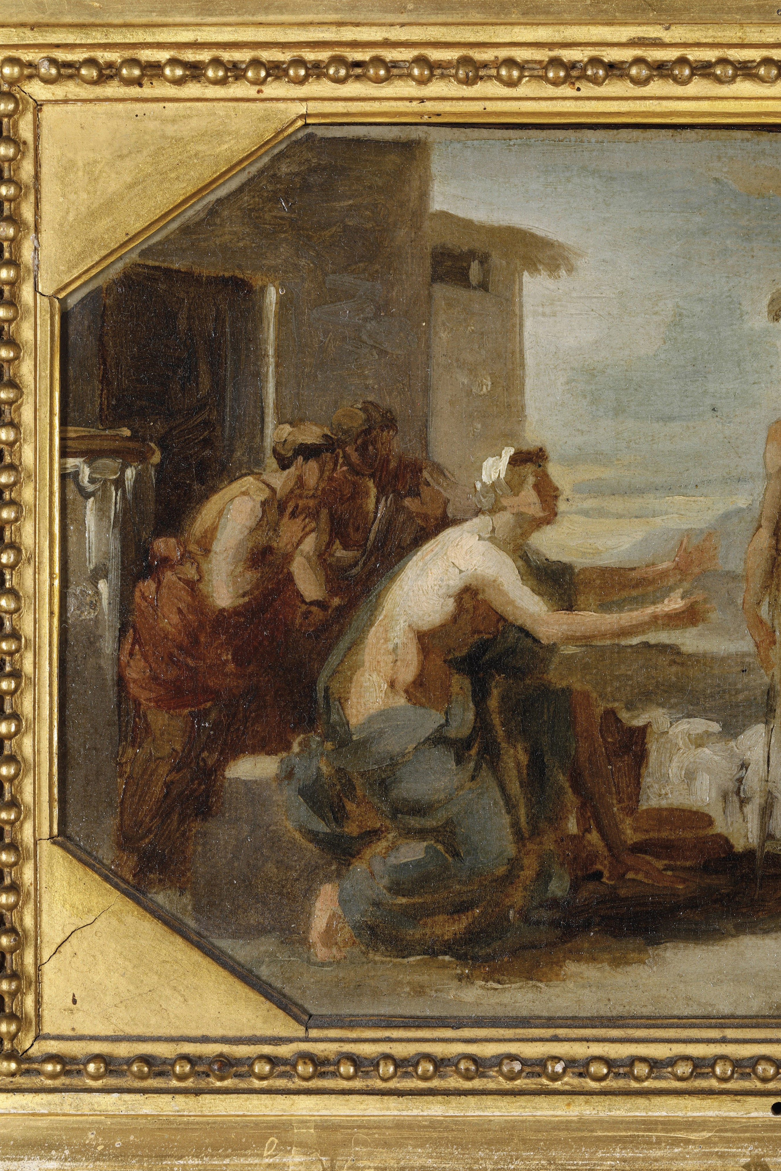 Vincenzo Camuccini - Ecuba e Paride, olio su tavoletta