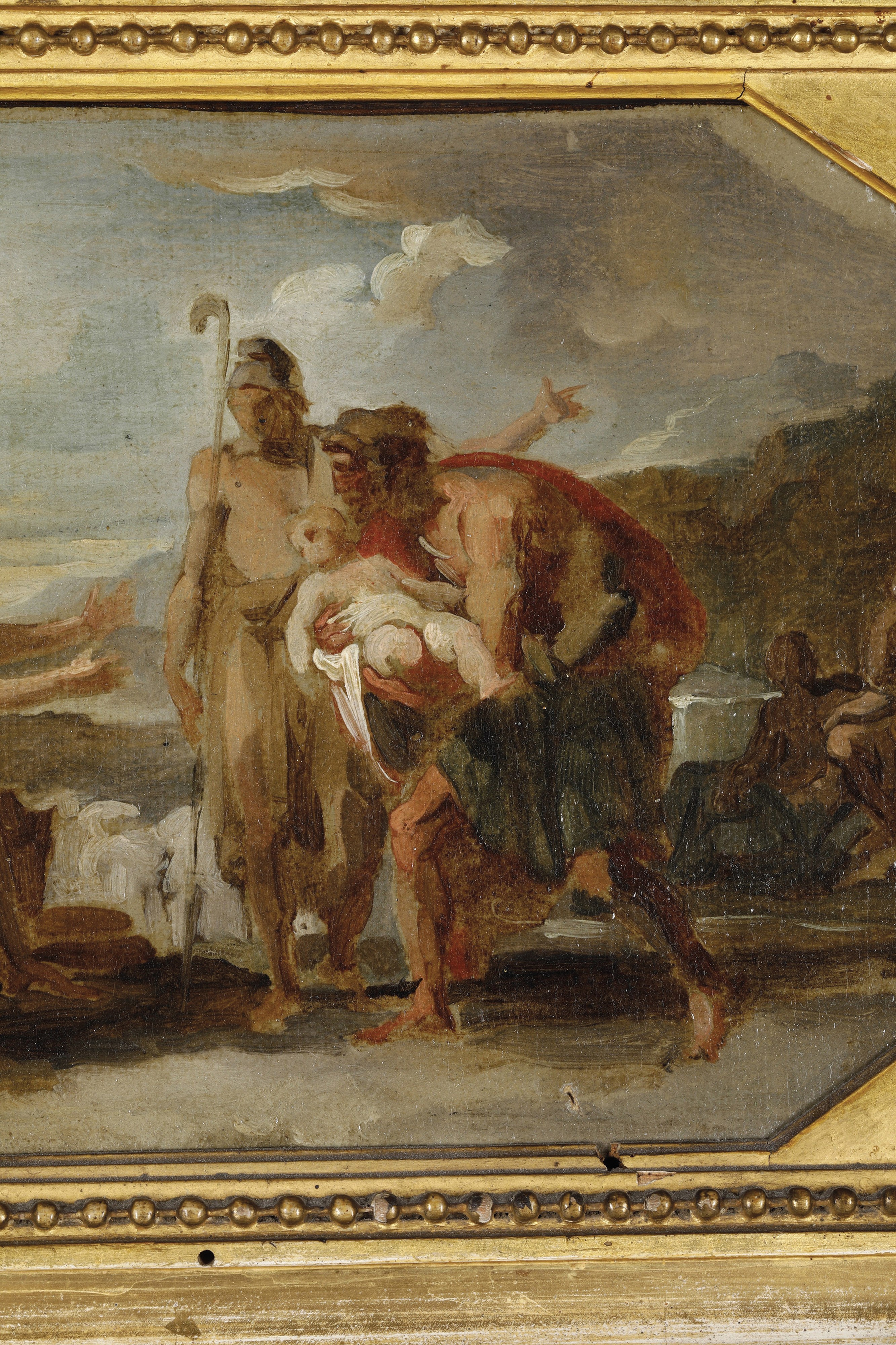 Vincenzo Camuccini - Ecuba e Paride, olio su tavoletta