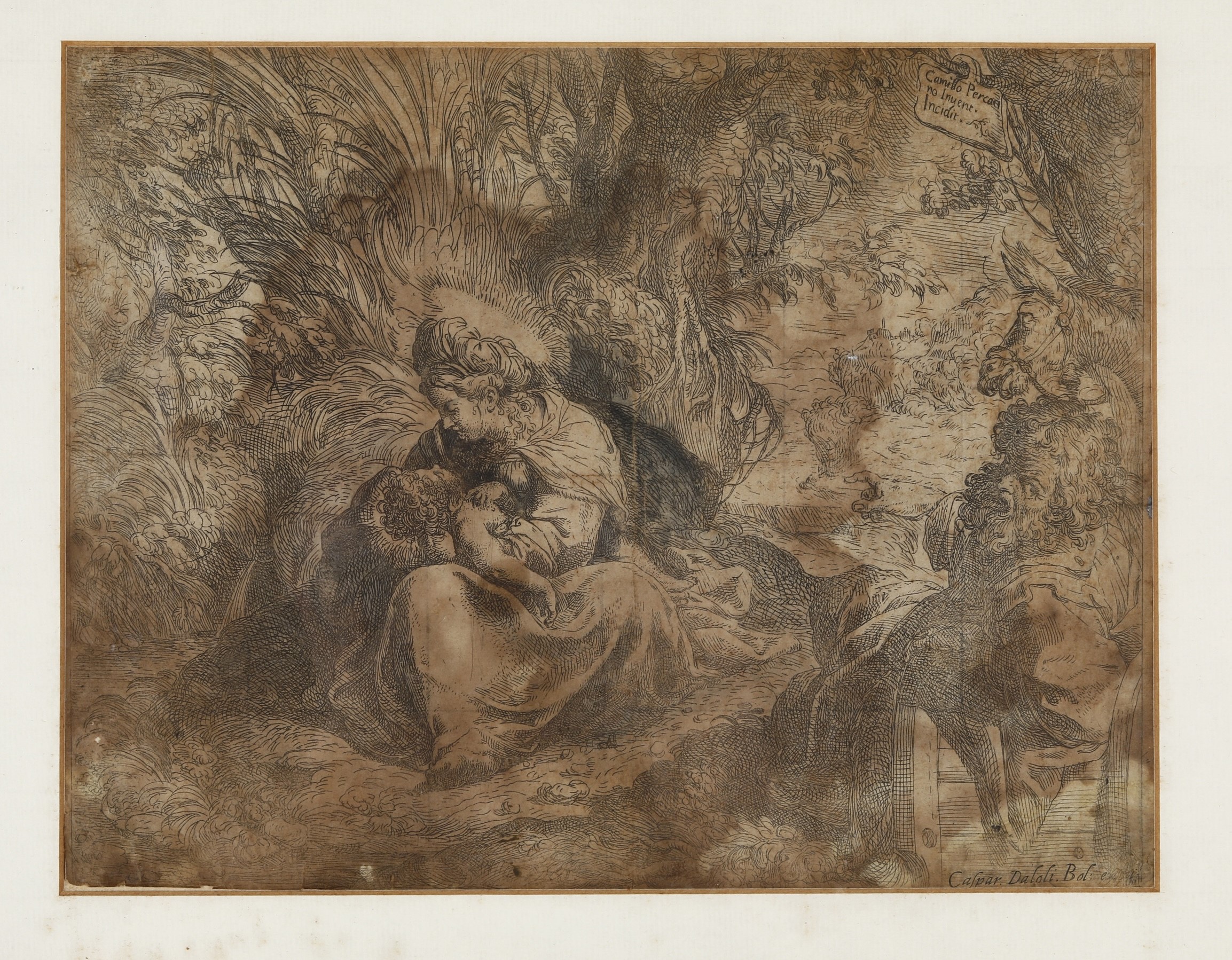 Camillo Procaccini (1551 - 1629) “riposo Durante la Fuga in Egitto” (ante 1587)