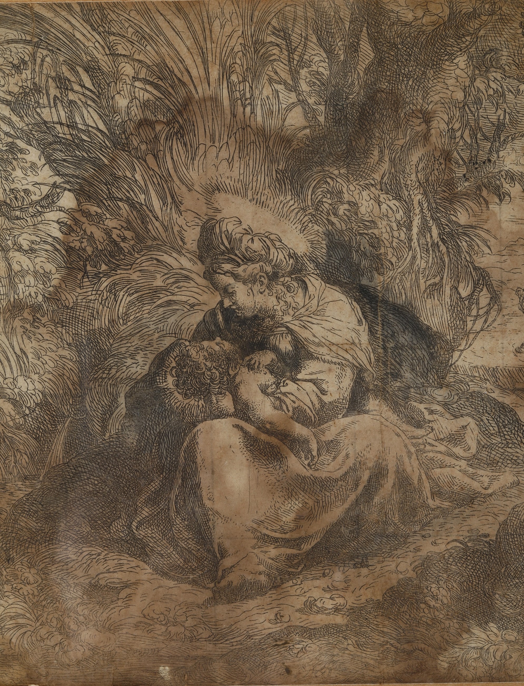 Camillo Procaccini (1551 - 1629) “riposo Durante la Fuga in Egitto” (ante 1587)