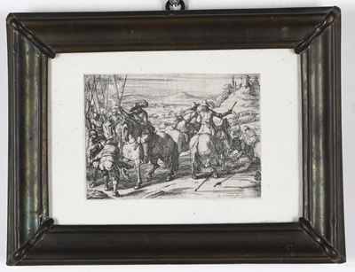 Jacques Courtois Detto il Borgognone (1621-1675) “scena di Battaglia”