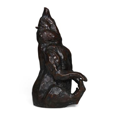 Fonditore del XX secolo, Scultura raffigurante orso in bronzo patinato