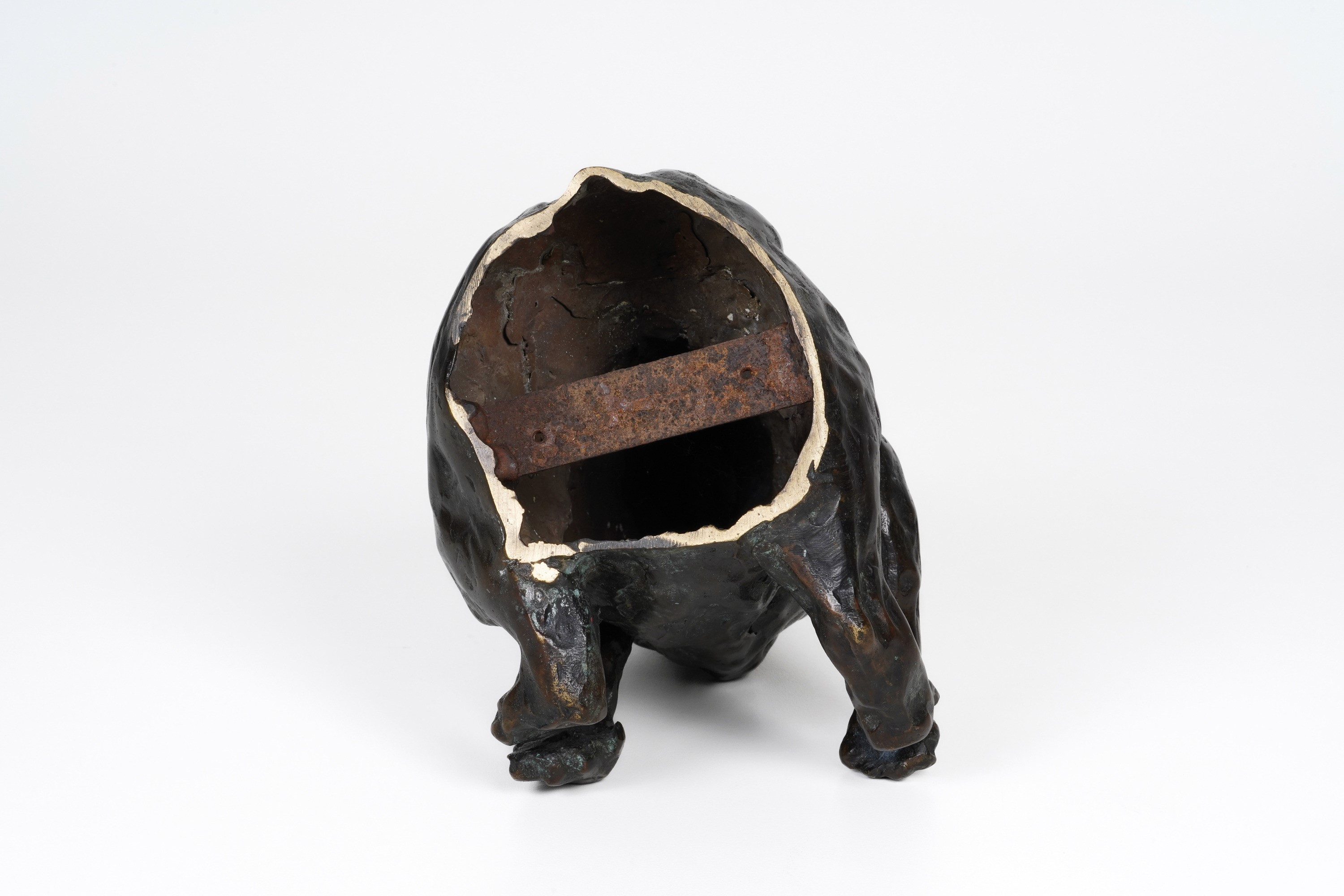 Scultura Raffigurante Orso in Bronzo. Non Firmata, Fonditore del XX Secolo