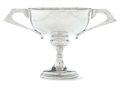 Coppa Art Déco, argento fuso e sagomato, Chester 1912