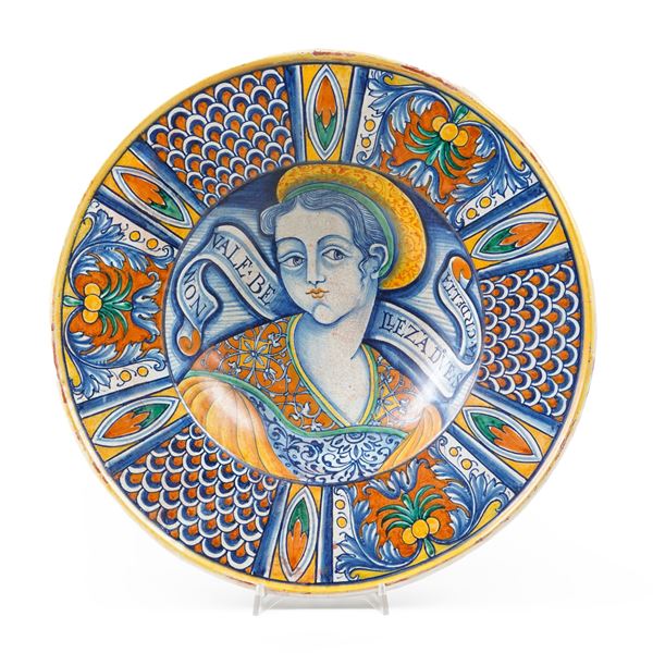 Piatto da parata.  Deruta, XX secolo.