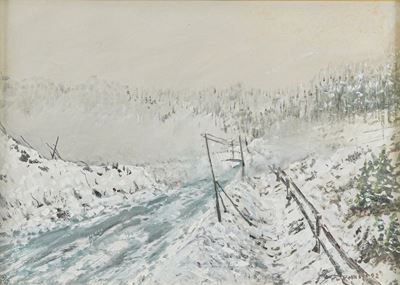 F.pollesci Paesaggio Innevato