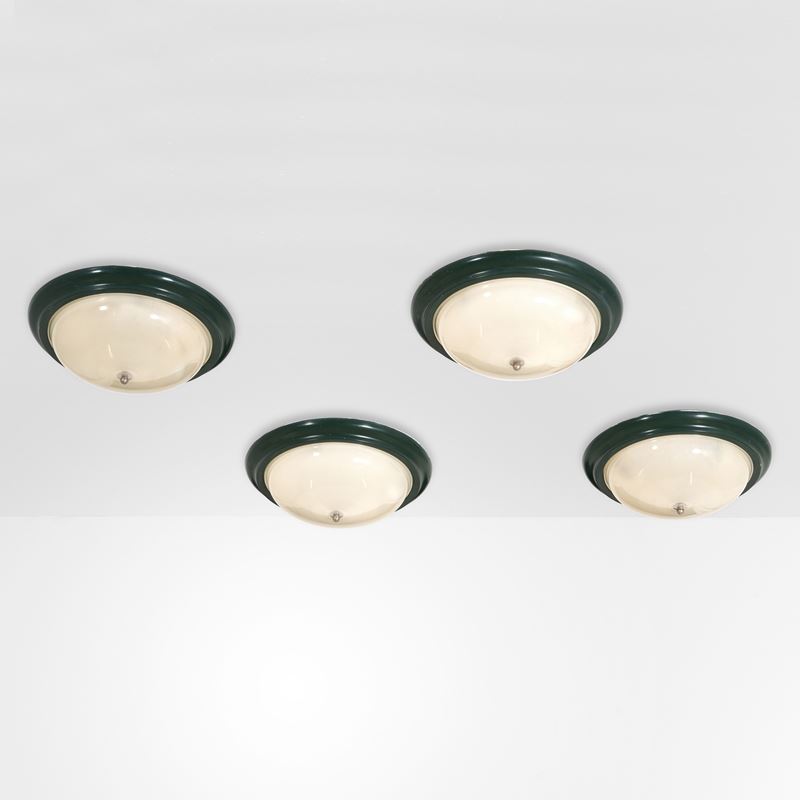 Quattro lampade a plafone o a parete  - Asta Design - Cambi Casa d'Aste