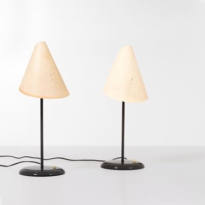 Due Lampade da Tavolo Mod. la Lune Sous le Chapeau