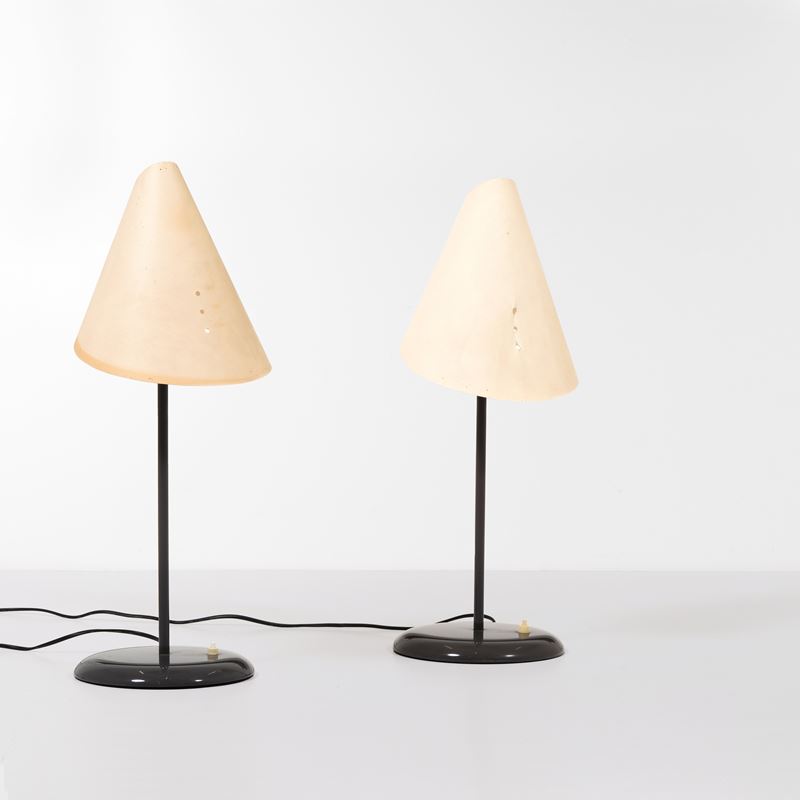 Man Ray : Due lampade da tavolo mod. La lune sous le chapeau  - Asta Design - Cambi Casa d'Aste
