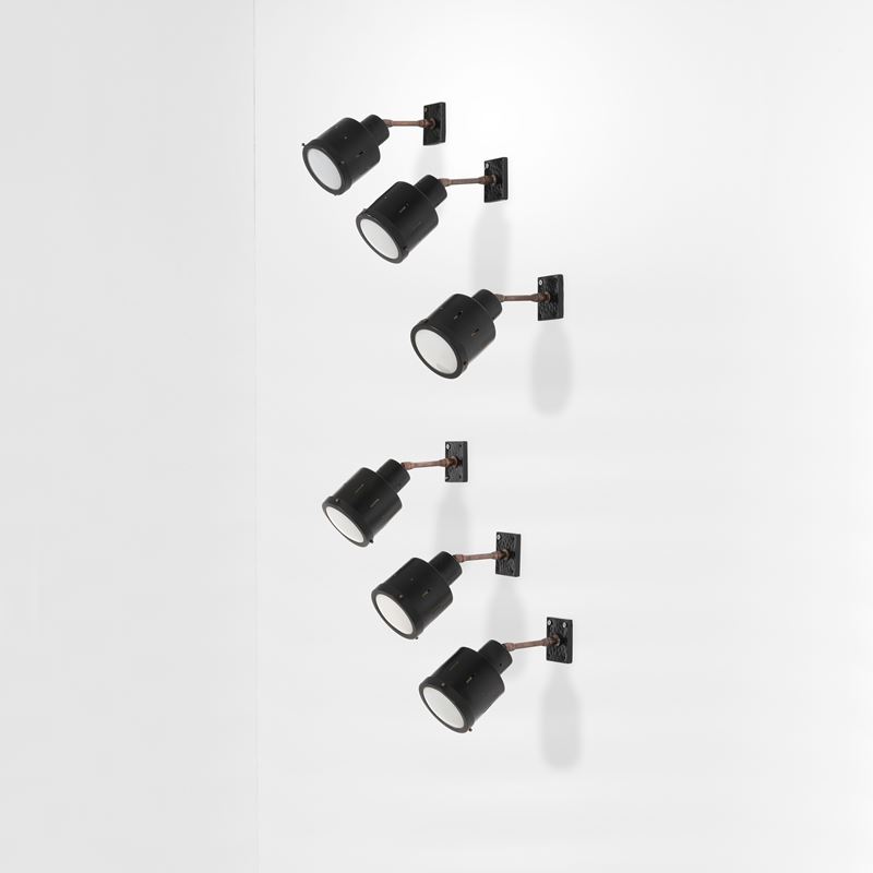 Stilnovo : Sei lampade a parete  - Auction Design - Cambi Casa d'Aste