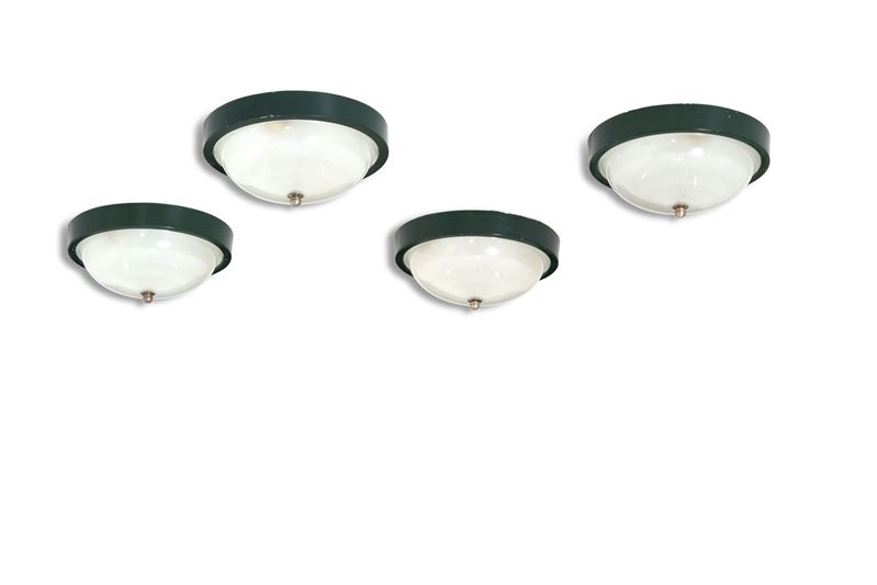 Quattro lampade a plafone.  - Auction Design - Cambi Casa d'Aste