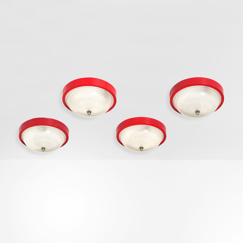 Quattro lampade a plafone  - Asta Design - Cambi Casa d'Aste