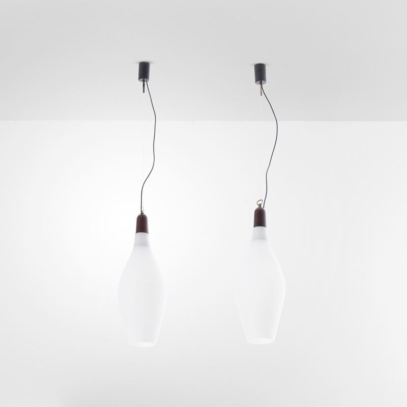 Due lampade a sospensione  - Asta Design - Cambi Casa d'Aste