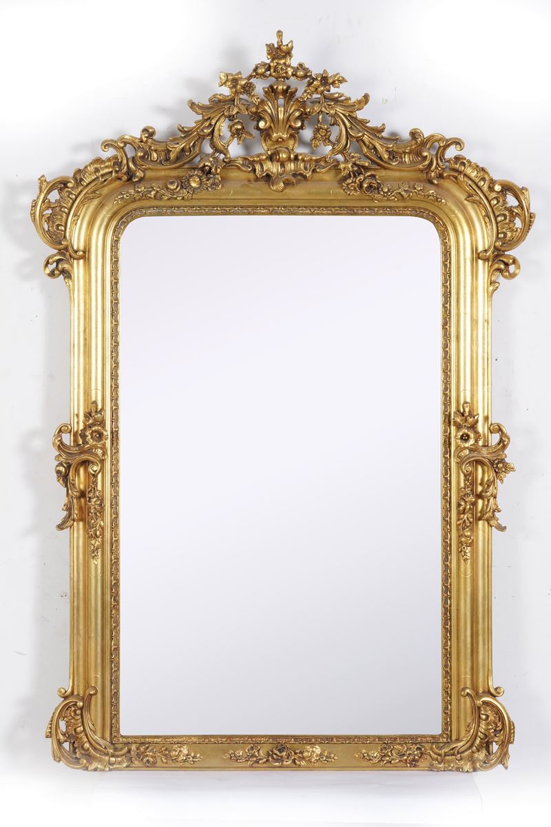Specchiera intagliata e dorata  - Auction Antique - Cambi Casa d'Aste