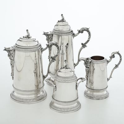 Servizio da Tè e Caffè. Argenteria Italiana del XX Secolo, Marchio Dell'argentiere Consunto