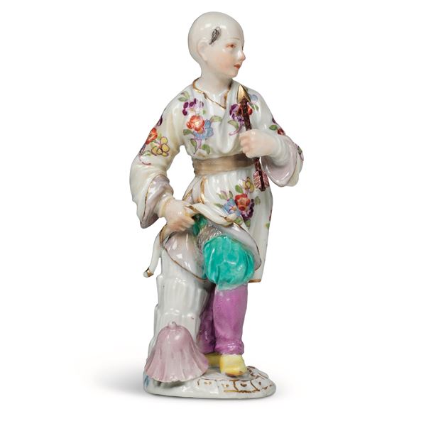 Figurina di cinesino Meissen, 1750-1760  Probabile modello di Peter Reinicke 