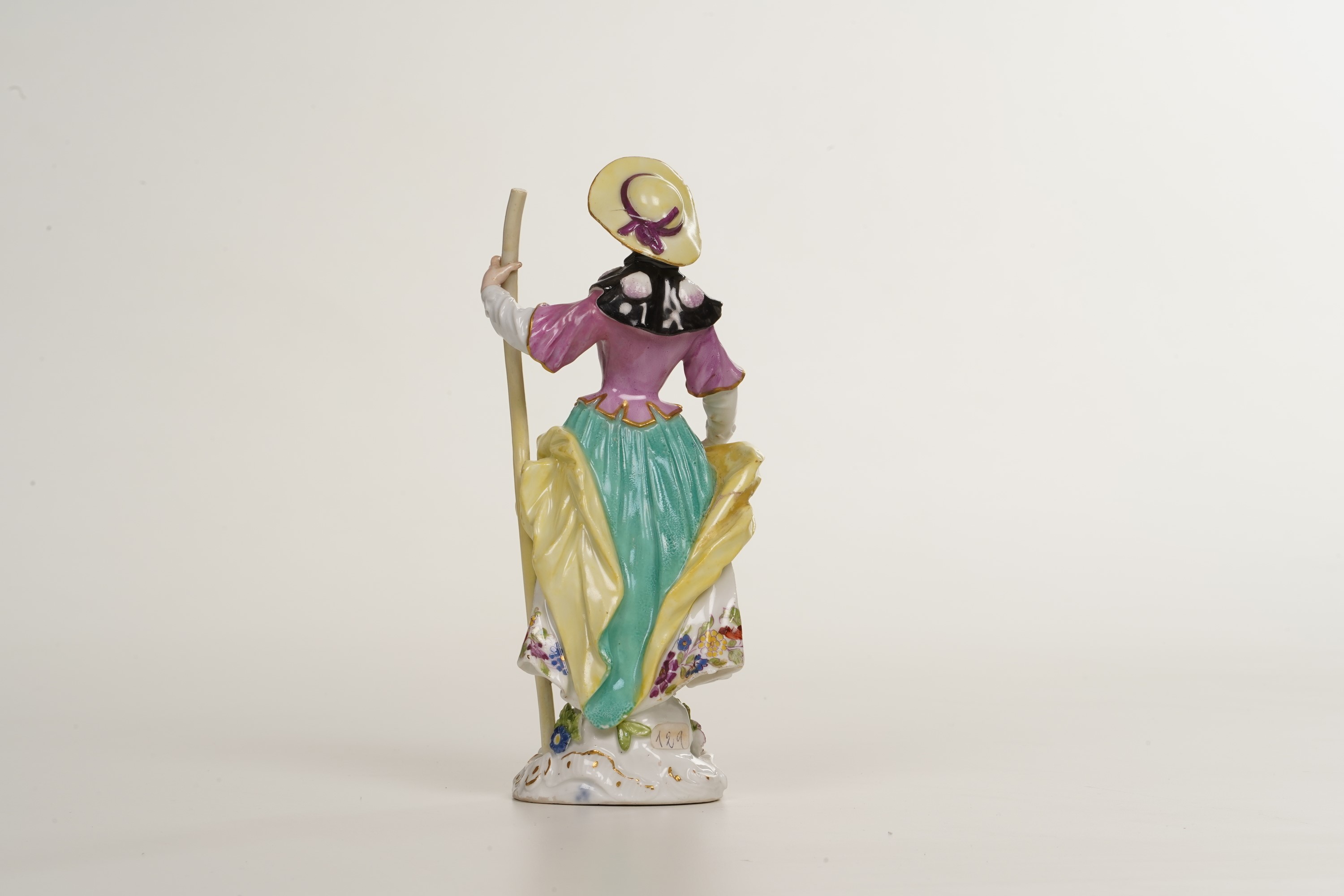 Figurina di Pellegrina Meissen, 1750 Circa Probabile Modello di Friedrich Elias Meyer