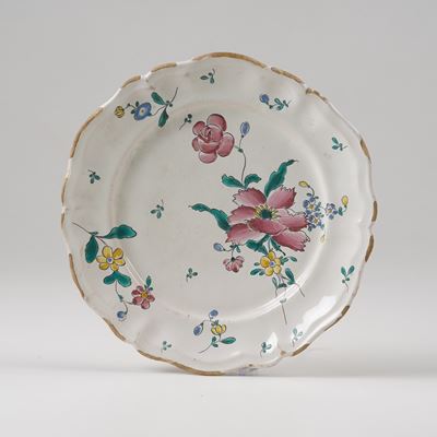 Piatto.savona, Manifattura Boselli, 1780 Circa.