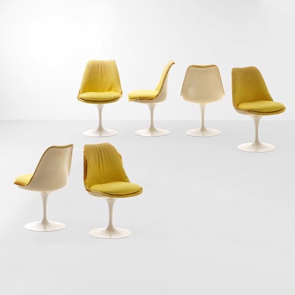 Eero Saarinen - Sei sedie della serie Tulip