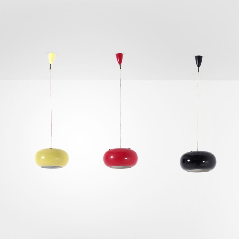 Stilux : Tre lampade a sospensione  - Asta Design - Cambi Casa d'Aste